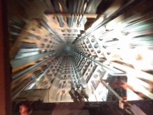 The Atomium...elevator ride to the top